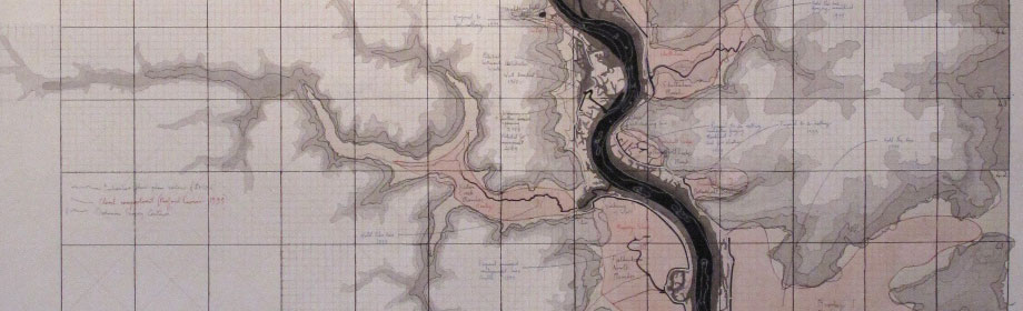 Map of the River Deben to show topography and indicative flood plain 1999(5ft x 8ft approx.)